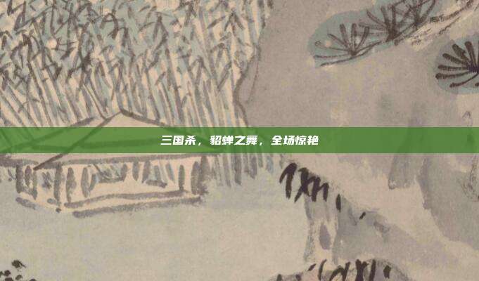 三国杀，貂蝉之舞，全场惊艳