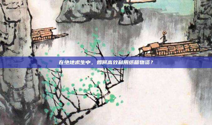 在绝地求生中,如何高效利用纸箱物资?