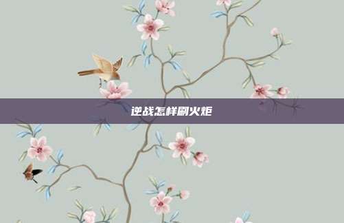 逆战怎样刷火炬