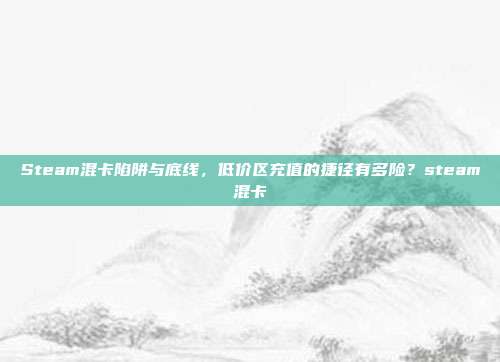 Steam混卡陷阱与底线，低价区充值的捷径有多险？steam混卡