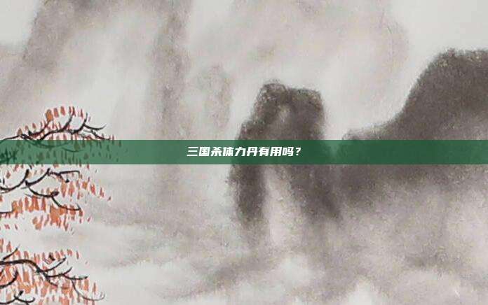 三国杀体力丹有用吗？