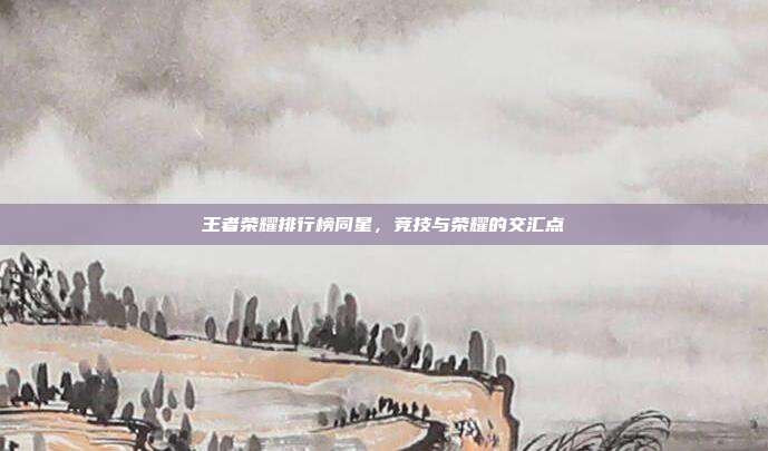 王者荣耀排行榜同星,竞技与荣耀的交汇点