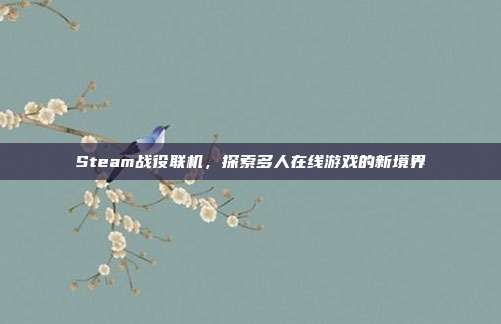 Steam战役联机,探索多人在线游戏的新境界