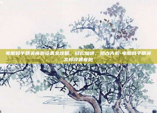 电脑和平精英疾跑设置全攻略,轻松加速,抢占先机-电脑和平精英怎样设置疾跑