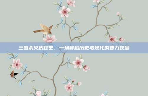 三国杀火树综艺，一场穿越历史与现代的智力较量