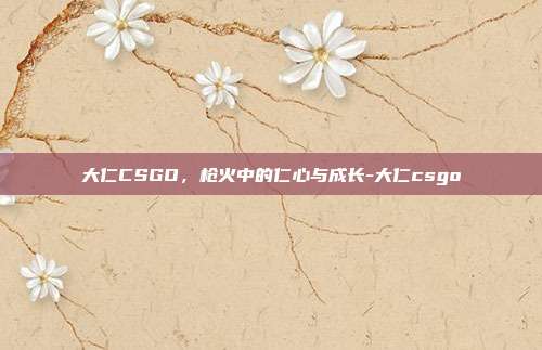 大仁CSGO，枪火中的仁心与成长-大仁csgo
