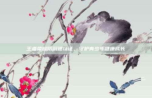 王者荣耀防沉迷认证,守护青少年健康成长