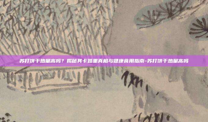 苏打饼干热量高吗?揭秘其卡路里真相与健康食用指南-苏打饼干热量高吗