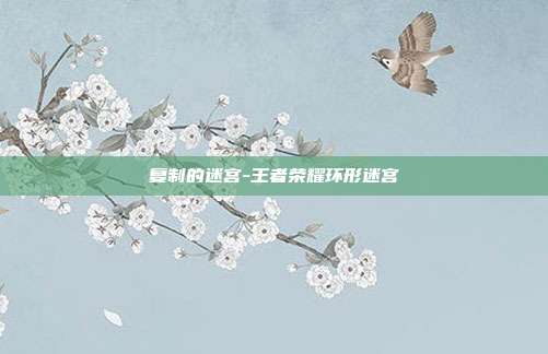 复制的迷宫-王者荣耀环形迷宫
