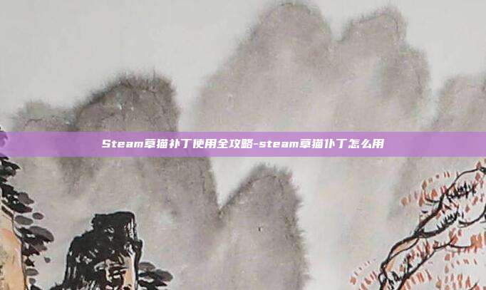Steam草猫补丁使用全攻略-steam草猫仆丁怎么用