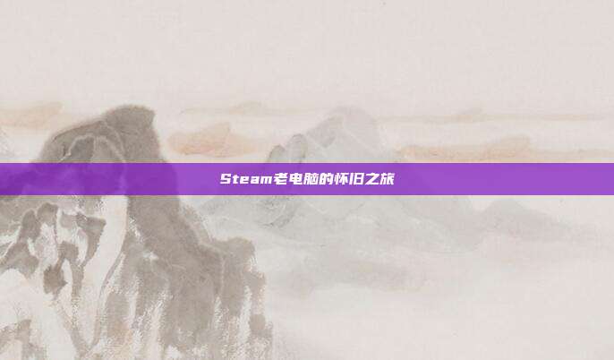 Steam老电脑的怀旧之旅