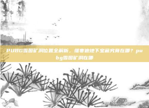 PUBG雪图矿洞位置全解析，维寒迪地下宝藏究竟在哪？pubg雪图矿洞在哪