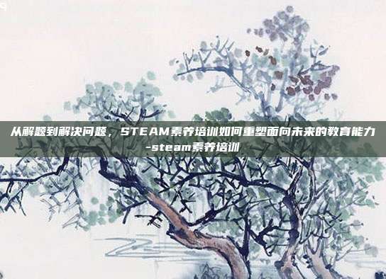 从解题到解决问题，STEAM素养培训如何重塑面向未来的教育能力-steam素养培训