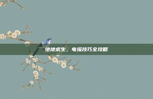 绝地求生,电摇技巧全攻略