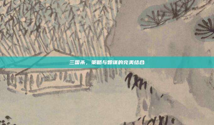 三国杀，策略与智谋的完美结合