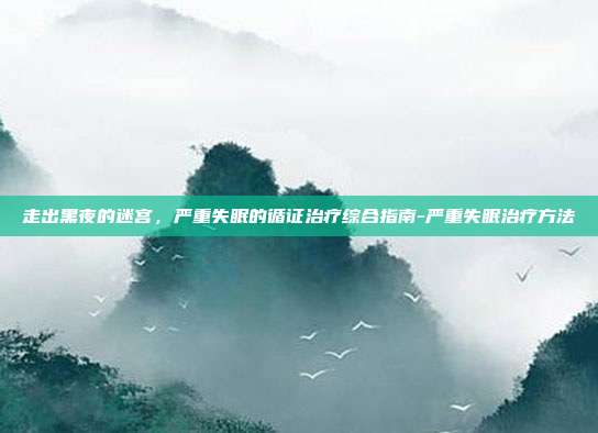 走出黑夜的迷宫，严重失眠的循证治疗综合指南-严重失眠治疗方法