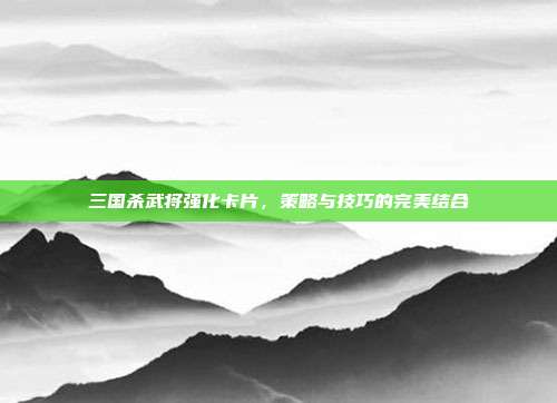 三国杀武将强化卡片,策略与技巧的完美结合