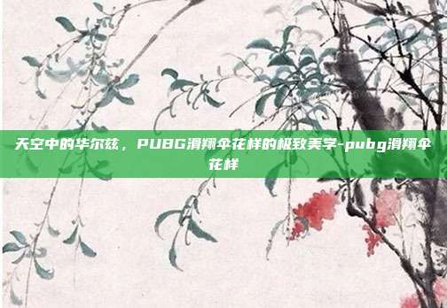 天空中的华尔兹，PUBG滑翔伞花样的极致美学-pubg滑翔伞花样