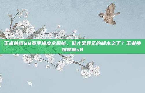 王者荣耀S8赛季梯度全解析,谁才是真正的版本之子?王者荣耀梯度s8
