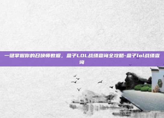 一键掌握你的召唤师数据,盒子LOL战绩查询全攻略-盒子lol战绩查询