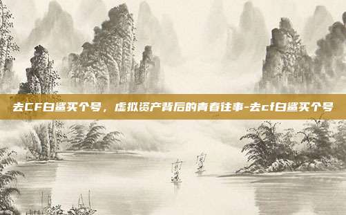 去CF白鲨买个号,虚拟资产背后的青春往事-去cf白鲨买个号