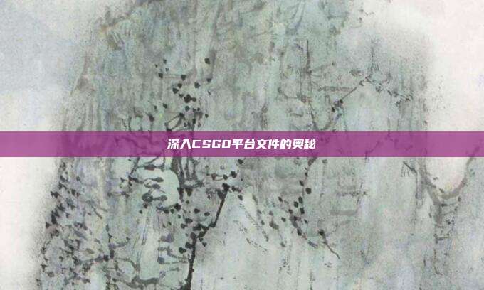 深入CSGO平台文件的奥秘
