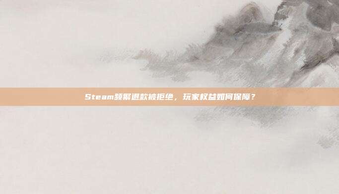 Steam频繁退款被拒绝,玩家权益如何保障?