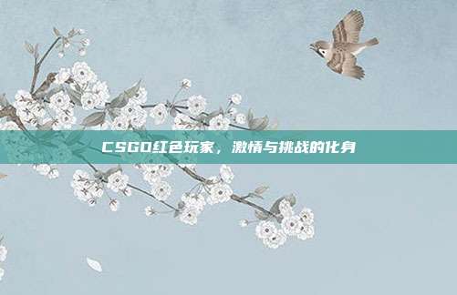 CSGO红色玩家,激情与挑战的化身