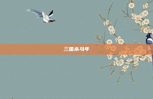 三国杀马年