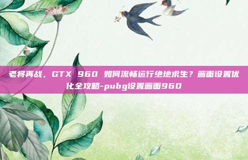 老将再战，GTX 960 如何流畅运行绝地求生？画面设置优化全攻略-pubg设置画面960