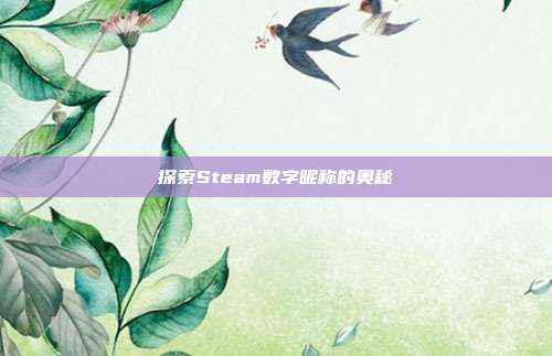 探索Steam数字昵称的奥秘