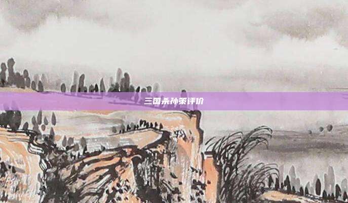 三国杀孙策评价