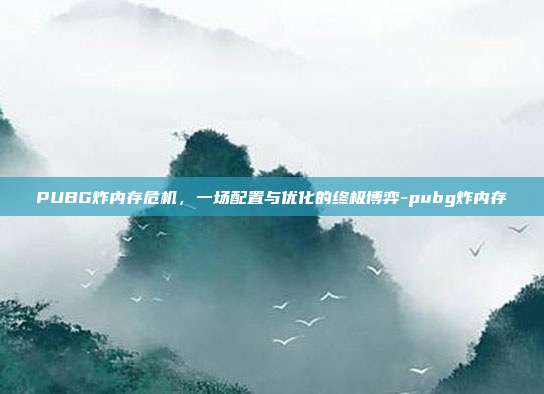 PUBG炸内存危机，一场配置与优化的终极博弈-pubg炸内存