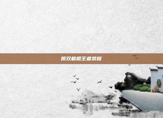 凯双截棍王者荣耀