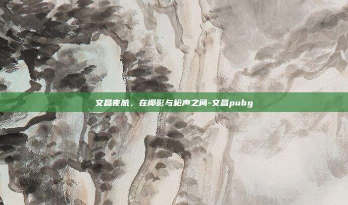 文昌夜航，在椰影与枪声之间-文昌pubg