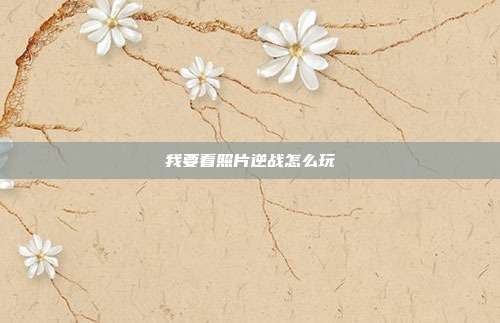 我要看照片逆战怎么玩