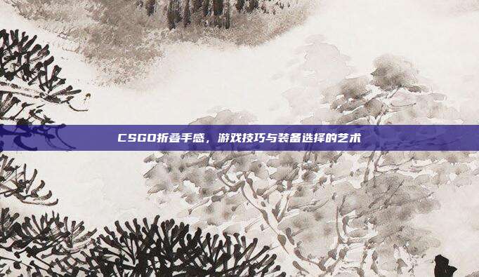 CSGO折叠手感,游戏技巧与装备选择的艺术