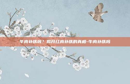 牛肉补铁吗?揭开红肉补铁的真相-牛肉补铁吗