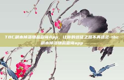 TBC副本掉落物品查询App，让你的远征之路不再迷茫-tbc副本掉落物品查询app