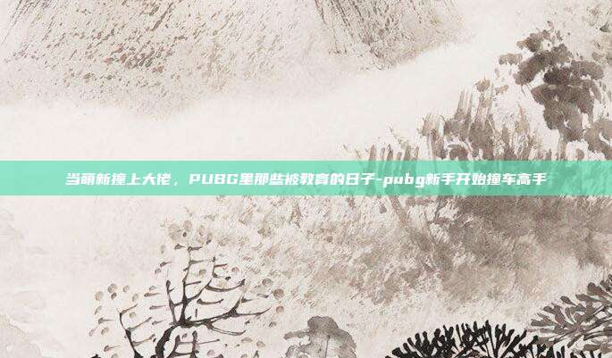 当萌新撞上大佬,PUBG里那些被教育的日子-pubg新手开始撞车高手