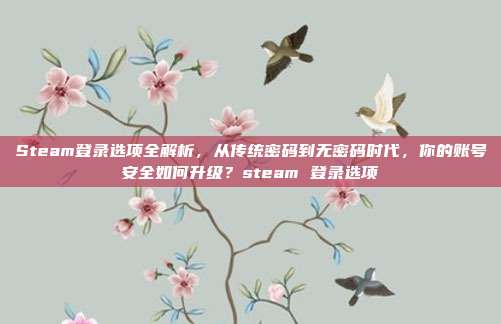 Steam登录选项全解析，从传统密码到无密码时代，你的账号安全如何升级？steam 登录选项
