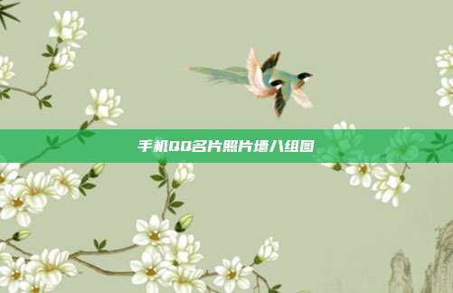 手机QQ名片照片墙八组图