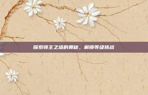 探索领主之塔的奥秘,解锁等级挑战