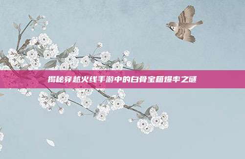 揭秘穿越火线手游中的白骨宝箱爆率之谜