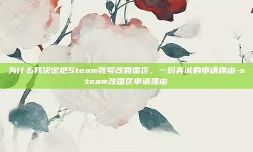 为什么我决定把Steam账号改回国区，一份真诚的申请理由-steam改国区申请理由
