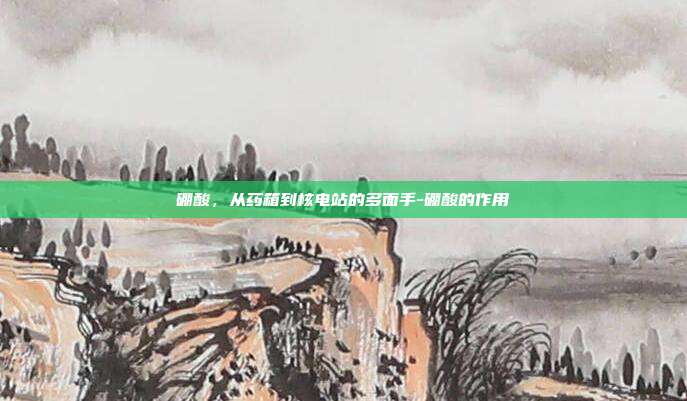 硼酸,从药箱到核电站的多面手-硼酸的作用