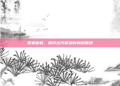 墨家秘数,揭开古代智慧的神秘面纱