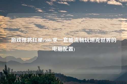 游戏悍将红星r500(求一套能流畅玩坦克世界的电脑配置)