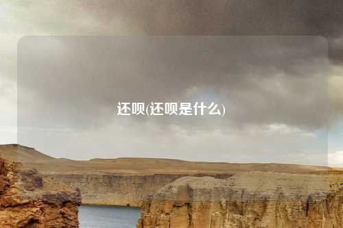 还呗(还呗是什么)