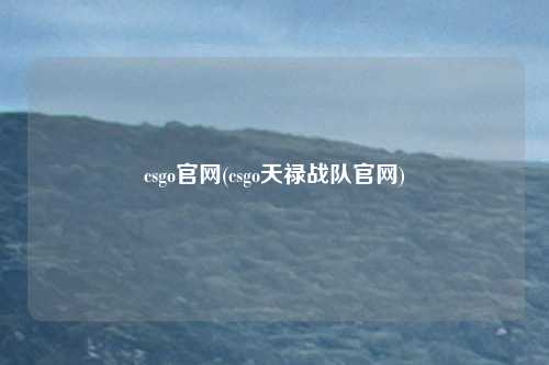 csgo官网(csgo天禄战队官网)